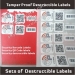 Security Warranty Barcode and QR code Labels