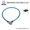 Double Color Gray and Blue Bicycle Cable Lock