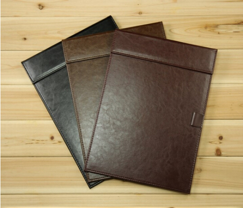 A5 PU leather magnetic signature pad folder