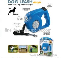 Automatic Retractable Pet Dog Leash With LED Light
