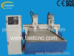 Multi-head stone cnc router