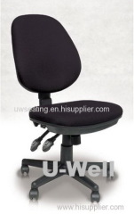 armless fabric desk computer multifunction office swivel revolving chair nylon base