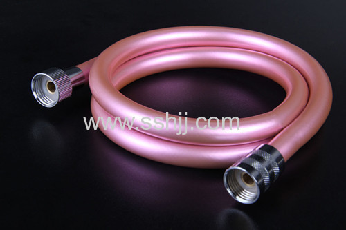 Pink soft pvc shower hose