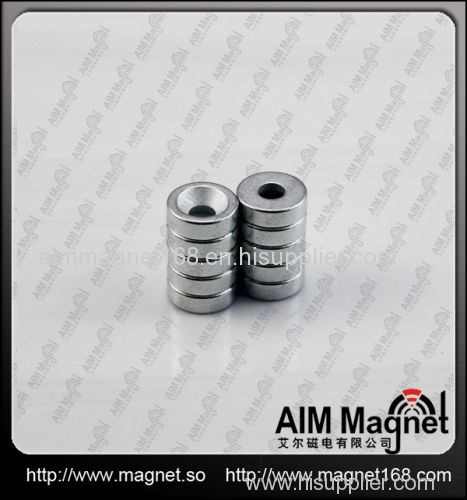 Round magnet with screw hole