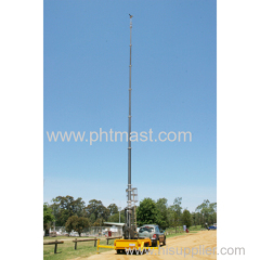 30m Pneumatic Telescopic Antenna Masts/aerial photography mast/CCTV mast