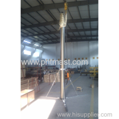 30m Pneumatic Telescopic Antenna Masts/aerial photography mast/CCTV mast