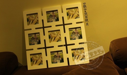 wood / square / countryside photo frame