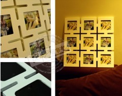 square / wood/ countryside photo frame