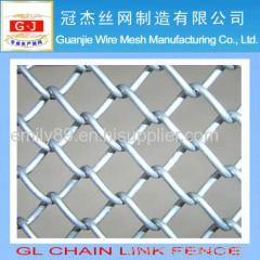 galvanized chain link fence