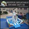 Inflatable climbing iceberg wall