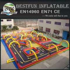 Inflatable go kart track