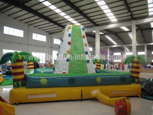 Exciting outdoor inflatable climbing wall