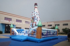 Inflatable climbing iceberg wall