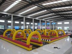 Inflatable go kart track