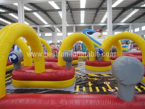 Inflatable go kart track