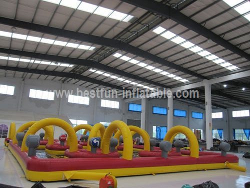 Inflatable go kart track