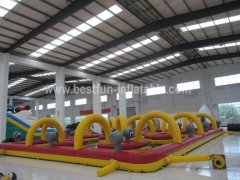 Inflatable go kart track