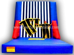 Inflatable velcro jump & stick wall