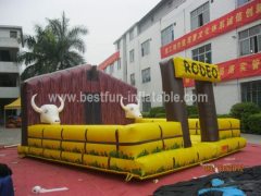 Mechanical bull with Inflatable square