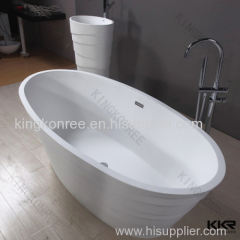 Big Discount Oval Shape Small Floorting Standing Bathtub (1495X627X615mm)