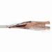 Alarm/security cable with nylon fiber rip cord and PVC jacket