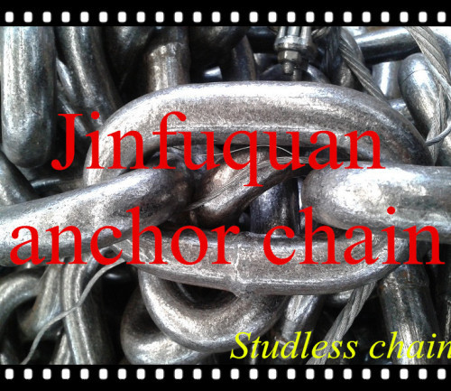 Open link chain/studless link chain