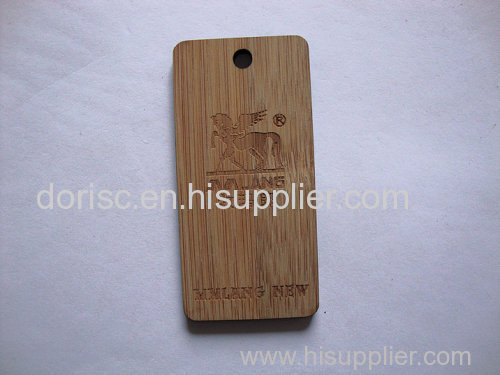 natural materials bamboo hang tag