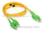 High precision SC / APC - SC / APC Singlemode Fiber Optic Patch Cord Dumplex