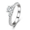 Wholesale-Engagement ring 925 Sterling Silver Ring