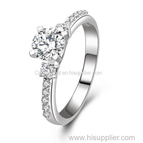 Wholesale-Engagement ring 925 Sterling Silver Ring