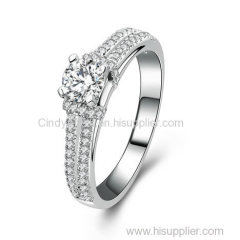 Wholesale-Engagement ring 925 Sterling Silver Ring 3