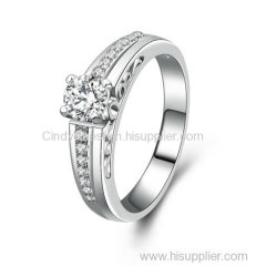 Wholesale-Engagement ring 925 Sterling Silver Ring 3