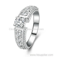 Wholesale-Engagement ring 925 Sterling Silver Ring 3