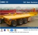 Chinese CIMC 3 Axles Low Bed Container Semi Trailer