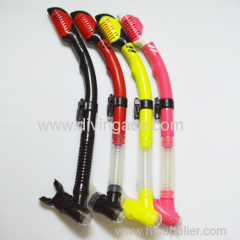 scuba diving gear silicone full dry snorkel