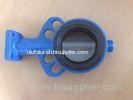 ISO & CE Certificate Cast Iron Body Handle / Gear Burrerfly Valve With Coated Nylon