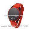 Unisex Touch Screen LED Watch Red Sports LED Mirror Watch Silicone Watchband