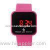 Promotion Pink Silicone LED Watch Digital Touch Screen Watches For Girl