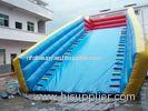 0.55mm PVC tarpaulin Inflatable zorb ball ramp with long Inflated slide and air blower