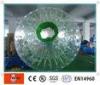 Durable Green TPU Inflatable grass zorb balls for amusement water park / beach