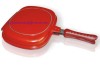 36cm Cheap energy saving non stick double fry pan aluminum cast