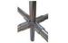 Black Stamping 4 Way Pipe Fitting Metal Pipe Connectors Heavy Duty