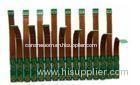 4-Layer rigid flex pcb for cell phone pcb Green / Blue Solder mask ENIG finish