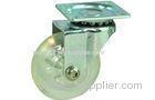 Transparent heavy duty Swivel Caster Wheels with Single / double Axle