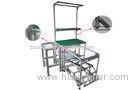 Aluminum Frame Pipe Workbench / Workstation Aluminum Pipe Rack As Display Table