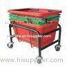 supermarket Plastic hand shopping baskets Supermarket plastic shopping basket with wheels