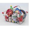 chrome plated iron wire carry shopping basket Supermarket shopping basket