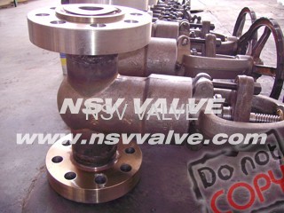 PSB gate valve with welded flange