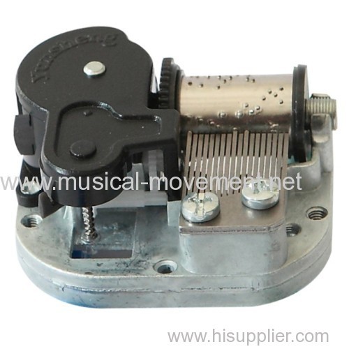 Music Box Mechanism Central Position Winding shaft