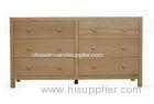 Ash Real Wood Furniture Dressing Table Set With 6 Drawer Chest